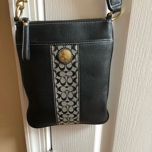 Black Coach Leather Small Bag